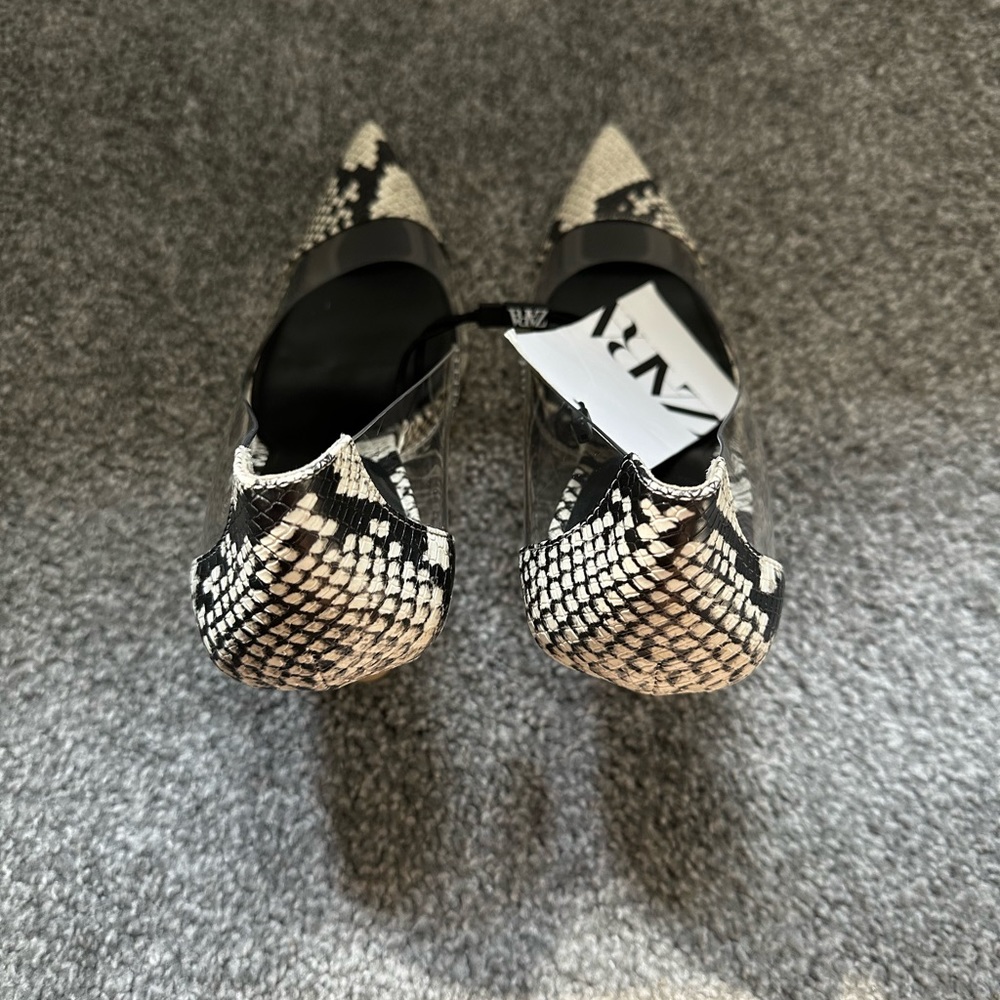 Zara Animal Print Heels NWT - Picture 2 of 5